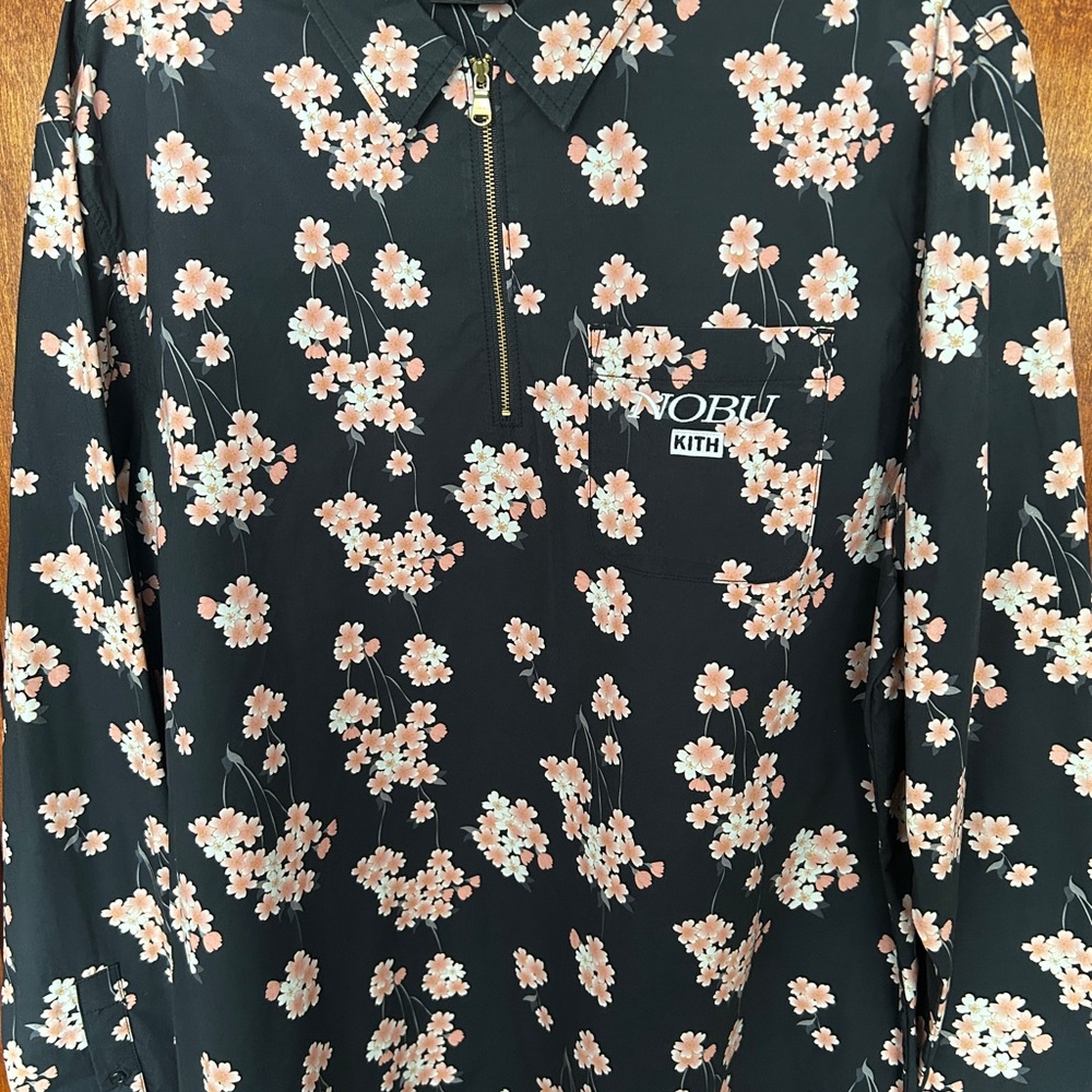 Kith Black Floral Casual Button Down Shirt